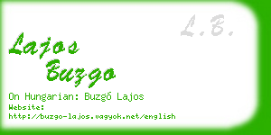 lajos buzgo business card